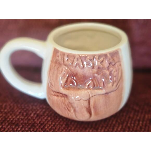 Vintage Ceramic Alaska Novelty Souvenir Funny Coffee Mug, Two Turds Full - Picture 6 of 9